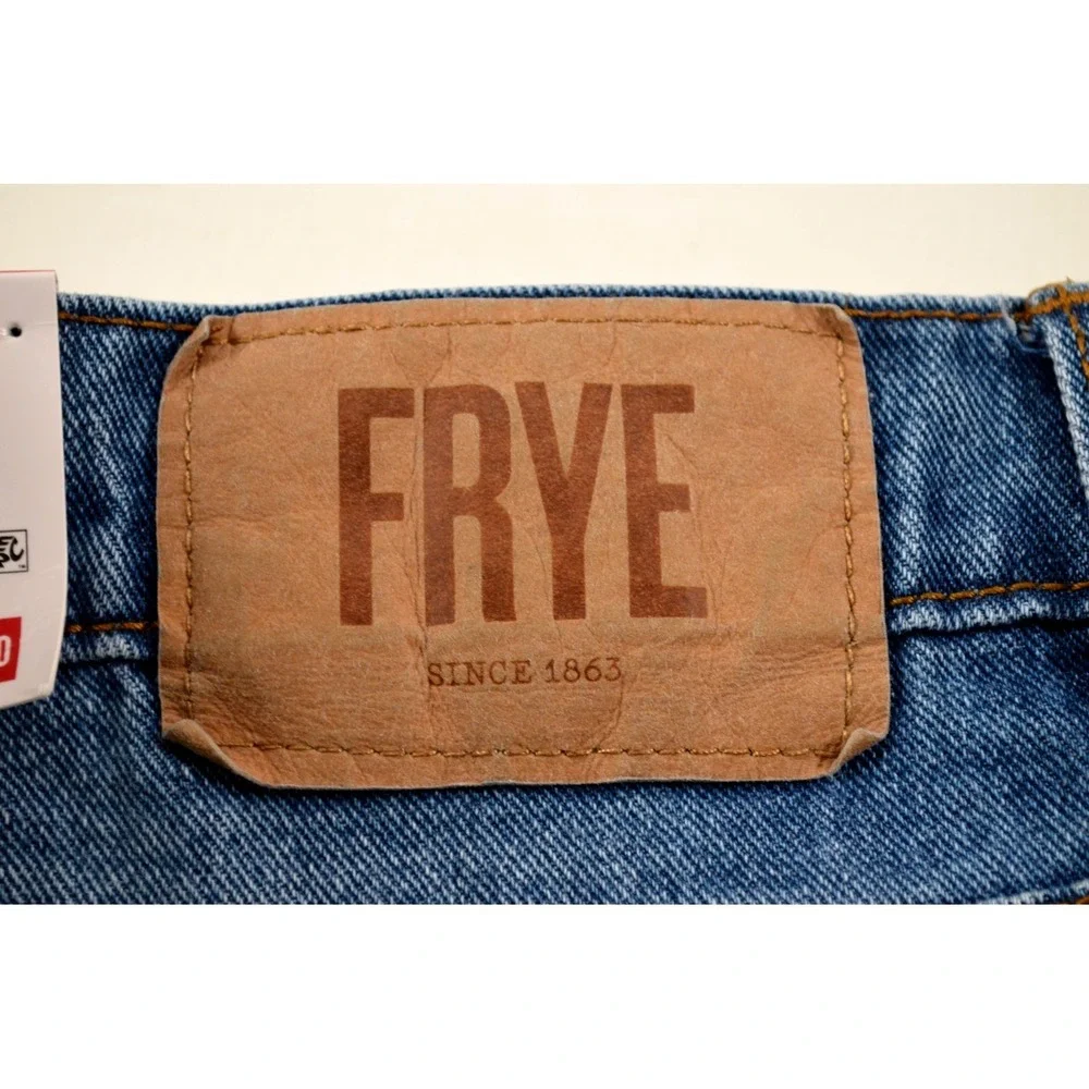 Frye Slim Bootcut 5-Pocket 100% Cotton Denim Jeans Mens 34x30 Medium Wash Nwt's
